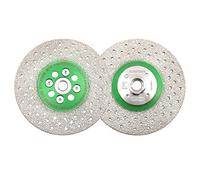 KURSTOL Disco Diamantato - Lama diamantata per taglio abrasivo 2 pezzi 5"/125mm X M14 Arbor, mola in granito per smussare modellare gres porcellanato, piastrelle, ceramica, granito, cemento