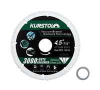 KURSTOL Disco Diamantato per metallo - 115mm x 22,23 mm Dischi Diamantati Lama per per barre d'armatura, ferro angolare, lamiera, acciaio inossidabile