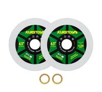 KURSTOL Disco Diamantato per Vetro - 2 pezzi 115mm Dischi Taglio per Vetro, giada, cristallo, bottiglia di vino, piastrella di ceramica, Alesaggio 22.23mm-15.875mm