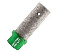 KURSTOL Fresa Diamantata - diametro 20 mmXM14 filettatura, per ingrandire la forma rotonda conica, foro esistente di porcellana, ceramica dura, granito, marmo piatto
