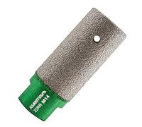 KURSTOL Punta fresatura a dita diamantata - diametro 25 mmXM14 filettatura, per ingrandire la forma rotonda conica, foro esistente di porcellana, ceramica dura, granito, marmo piatto