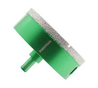 KURSTOL Punta per Trapano Diamantata - 100MM Fresa Diamantata Frese per Piastrelle Gambo Triangolare per Porcellana Granito Piastrella Marmo Taglio a Secco