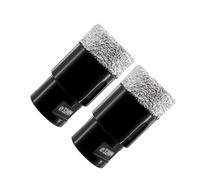 KURSTOL Punta per Trapano Diamantata - 2 PCS Fresa diamantata 32MM filettatura M14 per foratura a secco Porcellana Ceramica Granito Marmo Pietra Smerigliatrice angolare