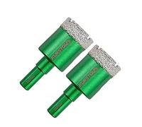 KURSTOL Punta per Trapano Diamantata - 2 pezzi 28MM Fresa Diamantata Frese per Piastrelle Gambo Triangolare per Porcellana Granito Piastrella Marmo Taglio a Secco