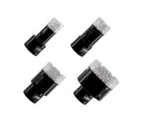 KURSTOL Punta per Trapano Diamantata - 4 PCS Fresa diamantata 20/25/35/50mm filettatura M14 per foratura a secco Porcellana Ceramica Granito Marmo Pietra Smerigliatrice angolare