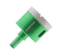 KURSTOL Punta per Trapano Diamantata - 45MM Fresa Diamantata Frese per Piastrelle Gambo Triangolare per Porcellana Granito Piastrella Marmo Taglio a Secco