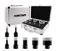 KURSTOL Punta per Trapano Diamantata - 7 PCS Fresa diamantata 6/8/10/20/25/35/50mm filettatura M14 per foratura a secco Porcellana Ceramica Granito Marmo Pietra Smerigliatrice angolare