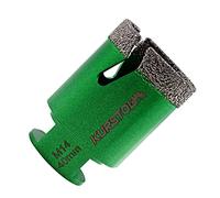KURSTOL Punte Diamantate per Gres Porcellanato 40mm - Sega a Corona Brasata al Vuoto con Filetto M14 e Dente Fulmine - per Porcellana Piastrelle Ceramica Marmo Granito