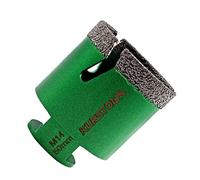 KURSTOL Punte Diamantate per Gres Porcellanato 50mm - Sega a Corona Brasata al Vuoto con Filetto M14 e Dente Fulmine - per Porcellana Piastrelle Ceramica Marmo Granito