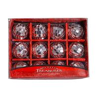 Kurt Adler 1.25" Pet.Treasures Mirror Balls 12P