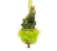 Kurt Adler 15,9 cm Holly Hats™ Principe Rana Ornamento
