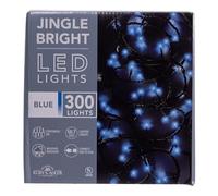 Kurt Adler 49.8-Foot UL 300-Light 3MM LED blu verde Wire Jingle Bright Light Set