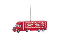 Kurt Adler 5" Coca-Cola Truck w/Lights - Ornamento di Natale in Plastica Realistico
