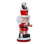 Kurt Adler Coca-Cola Hollywood - Schiaccianoci con cappello a forma di orso polare, 45 cm