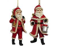 Kurt Adler - Decorazione Natalizia a Forma di Babbo Natale, 10 cm, Colore: Rosso