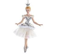 Kurt Adler E0425 - Soprammobile da appendere a forma di ballerina, regina delle nevi, altezza 15,9 cm