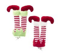 Kurt Adler gambe elfo con clips 18cm assortiti, decorazione per l'albero di Natale, Natale