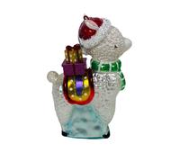 Kurt Adler Noble Gemme Frizzante Vetro Alpaca Ornamento