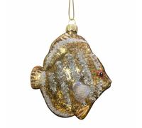 Kurt Adler Noble Gemme Frizzante Vetro Pesce Ornamento da Appendere