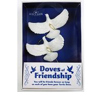 Kurt Adler - Set di 2 decorazioni in resina con colomba, 11,4 cm