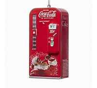 Kurt Adler Vintage Coca Cola Vending Machine with Santa Christmas Tree Ornament Coke New
