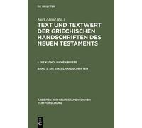 Kurt Aland Die Einzelhandschriften (Copertina rigida)