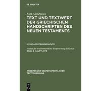 Kurt Aland Text und Textwert der griechischen Handschriften d (Copertina rigida)