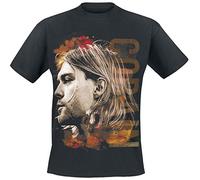 Kurt Cobain Maglietta a Maniche Corte T-Shirt, Nero, M Unisex-Adulto