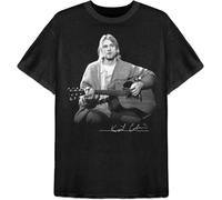 Kurt Cobain - T-Shirt # Xxl Unisex Black # Guitar Live Photo