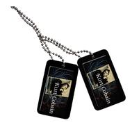 Kurt Cobain Nirvana Dogtags - Collana per cani con turbinii blu profuma di spiri