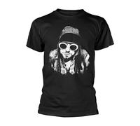 KURT COBAIN - ONE COLOUR BLACK T-Shirt Small