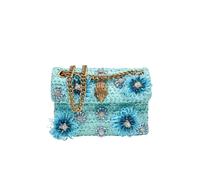 Kurt Geiger, ,Bags ,Donna ,Blu ,ONE SIZE Kensington Raffia Mini