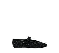 Kurt Geiger ballerine traforate Mayfair in suede con strass nero 37