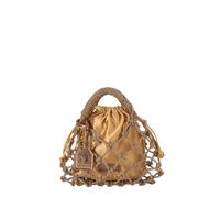 Kurt Geiger borsa elegante a rete con strass bronzo