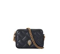 Kurt Geiger micro borsa in pelle trapuntata con tracolla nero UNI