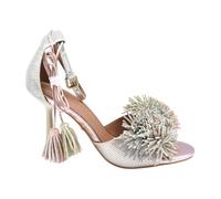 Kurt Geiger - Pom Pom Ankle Tie Sandal - -Shoes -Donna -Grigio -38 EU