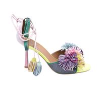 Kurt Geiger - Pom Pom Ankle Tie Sandal - -Shoes -Donna -Multicolore -37 EU
