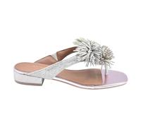 Kurt Geiger - Pom Pom T-bar Flat 831 - - Shoes - Donna - Grigio - 39 EU