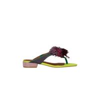 Kurt Geiger - Pom Pom T-bar Flat Sandal - - Shoes - Donna - Multicolore - 37 EU