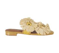 Kurt Geiger - Raffia Buckle Flat - -Shoes -Donna -Giallo -38 EU