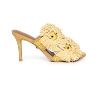 Kurt Geiger - Raffia Buckle Sandal - -Shoes -Donna -Giallo -40 EU