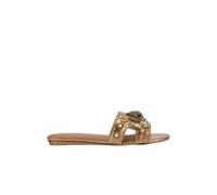 Kurt Geiger - Sandali Slide in Pelle con Intaglio Eagle - -Shoes -Donna -Marrone -40 EU