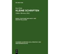 Kurt Ruh Dichtung des Hoch- und Spätmittelalters (Copertina rigida)