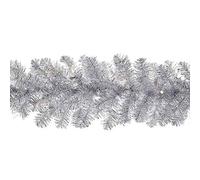 Kurt S. Adler Ghirlanda, argento, altezza 9 Ft