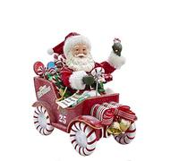 Kurt S. Adler Kurt Adler 20,5 cm Fabriché Musical Candy Car Santa, multi