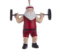 Kurt S. Adler Santa Sollevatore di pesi ornamento A1861 Nuovo