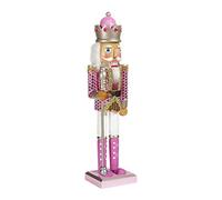 Kurt S. Adler - Statuetta Schiaccianoci, 38 cm, rosa/multicolore