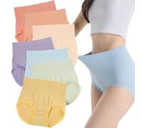 KURTIK Mutandine a vita alta per sollevamento dell'anca, senza tracce, 7 pezzi, slip elasticizzati per sollevamento del sedere, senza cuciture, per donne, comodi e senza cuciture, 7 pezzi., L(40-70kg)