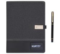 Kurtzy Agenda Elettronica Portatile con Power Bank - Blocco Note Digitale A5 con Powerbank - Agenda Digitale Intelligente da Viaggio - Notebook per Ricarica Wireless