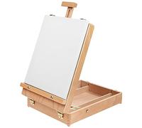 Kurtzy Cavalletto Pittura Professionale con Cassetto - Cavalletto Pittura da Tavolo per Tele da 30cm - Cavalletto per Dipingere Regolabile in Faggio- Cavalletti per Dipingere per Principianti, Esperti